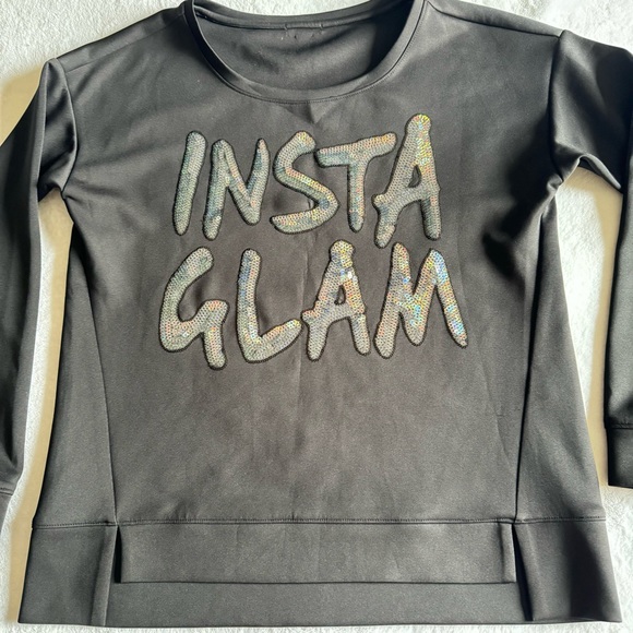 Juicy Couture Top Women's 
Insta Glam Black Sequins Pullover used once. #5 - Picture 8 of 8